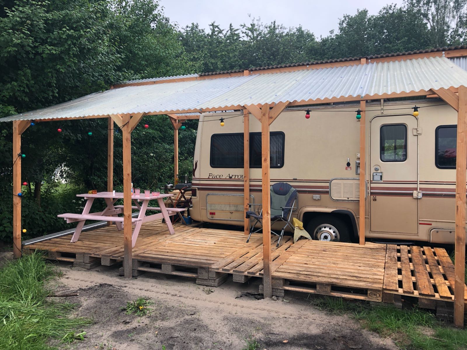 overkapping camper rbhoutwerk ombouwing camper